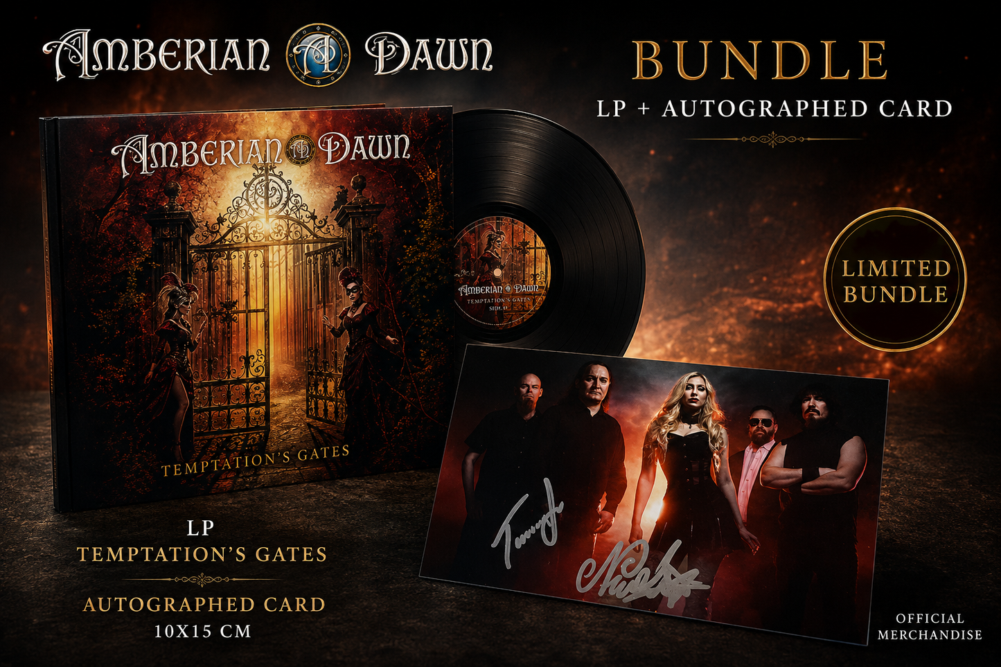 Temptation's Gates Vinyl LP + signed photo