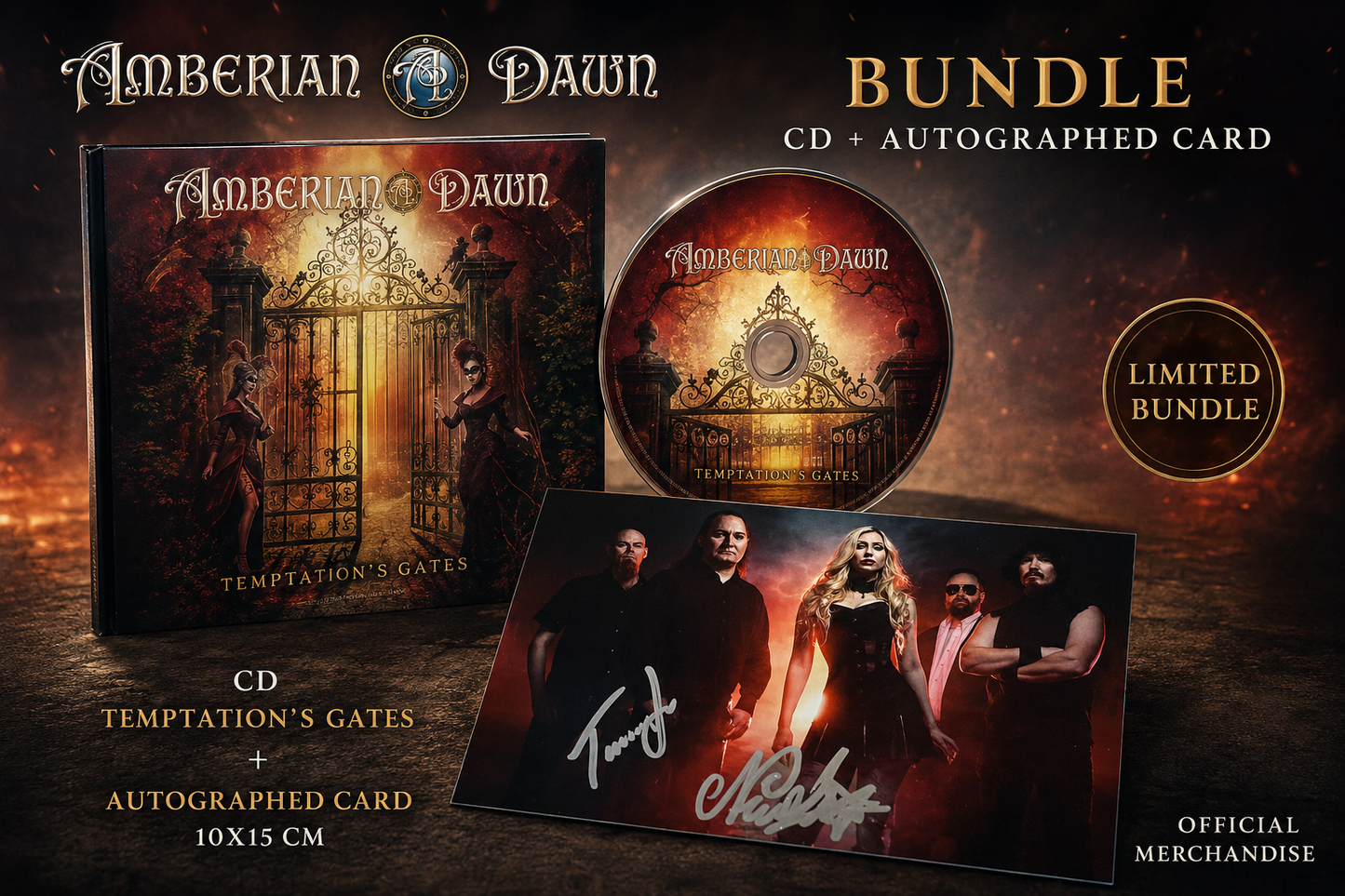 Temptation's Gates CD (digipak) + SIGNED photocard