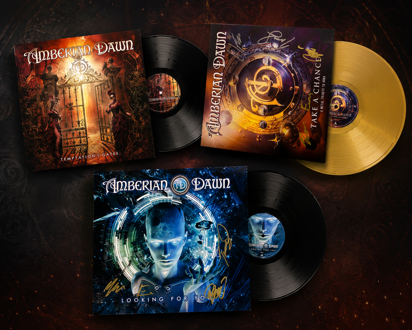 LP VINYL BUNDLE SIGNED (2 of 3 signed) + signed photocard